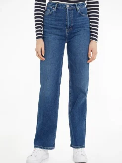 Tommy Hilfiger naisten farkut, RELAXED STRAIGHT HW JANE Indigo
