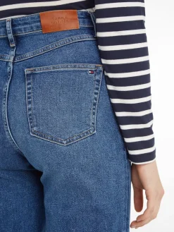 Tommy Hilfiger naisten farkut, RELAXED STRAIGHT HW JANE Indigo