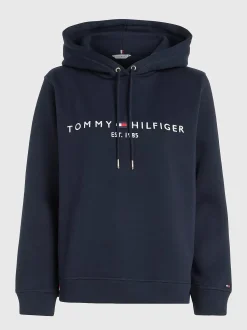 Tommy Hilfiger naisten huppari, TH HERITAGE HILFIGER HOODIE LS Tummansininen
