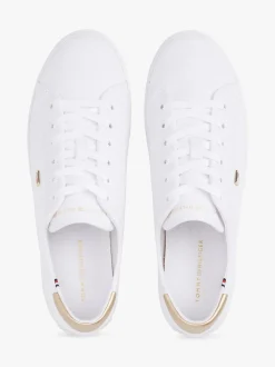 Tommy Hilfiger naisten kengät, VULK CANVAS LACE UP SNEAKER Valkoinen