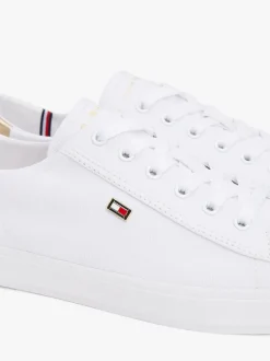 Tommy Hilfiger naisten kengät, VULK CANVAS LACE UP SNEAKER Valkoinen