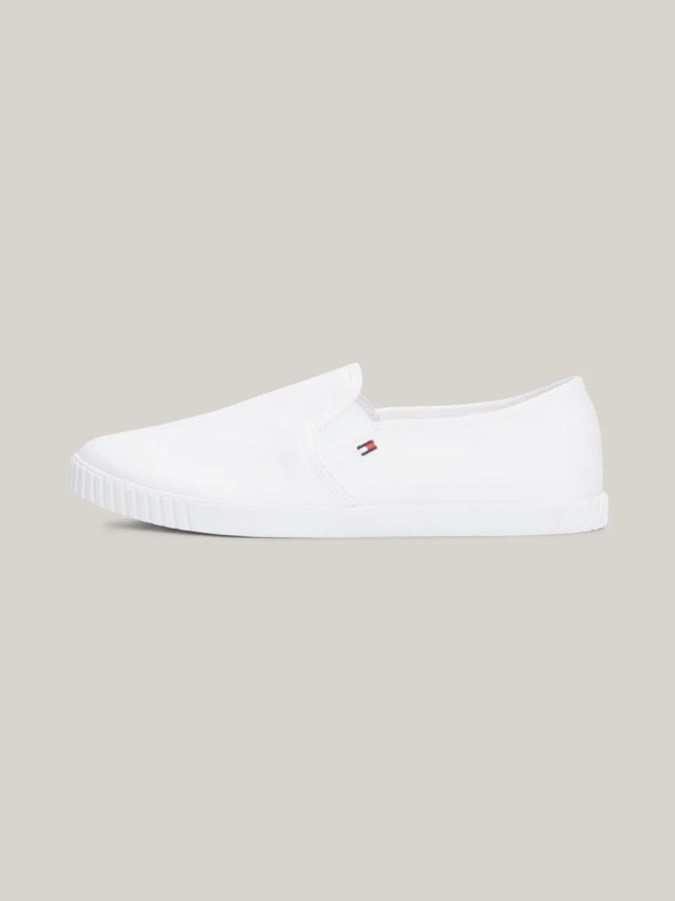 Tommy Hilfiger naisten kengät, CANVAS SLIP-ON SNEAKER Valkoinen