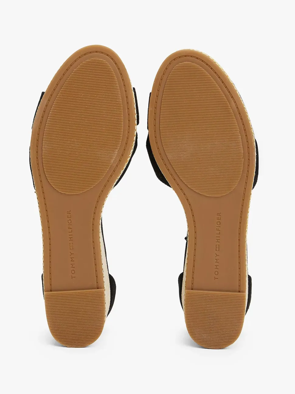 Tommy Hilfiger naisten kengät, FLAG CRISS-CROS MID WEDGE ESPAD Musta