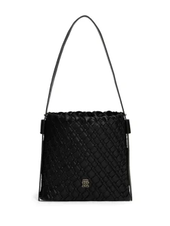 Tommy Hilfiger naisten laukku TH BRAIDED SHOULDER BAG, musta