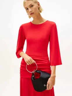 Tommy Hilfiger naisten laukku TH BRIGHT BRACELET HOBO SATIN, musta