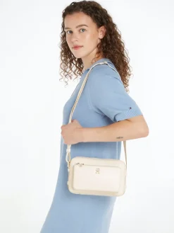 Tommy Hilfiger Naisten Laukku, ICONIC TOMMY CAMERA BAG Luonnonvalkoinen
