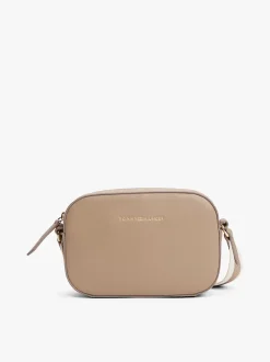 Tommy Hilfiger naisten laukku, TH LOGOTAPE CAMERA BAG Vaalea Beige