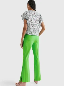 Tommy Hilfiger, Naisten Paita, CO VOILE FLORAL BLOUSE Valkopohjainen Kuosi