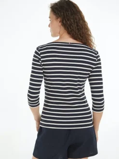 Tommy Hilfiger Naisten Paita, NEW CODY SLIM BOAT-NK Raidallinen Sininen