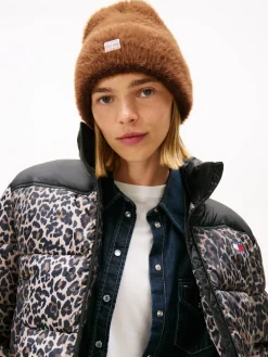Tommy Hilfiger naisten pipo W HERITAGE FLUFFY BEANIE, Kameli