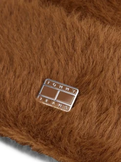 Tommy Hilfiger naisten pipo W HERITAGE FLUFFY BEANIE, Kameli