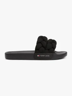 Tommy Hilfiger naisten sandaalit, TJW BRAIDED SLIDE Musta