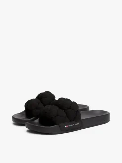 Tommy Hilfiger naisten sandaalit, TJW BRAIDED SLIDE Musta