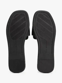 Tommy Hilfiger naisten sandaalit, LEATHER HORSEBIT MULE Musta