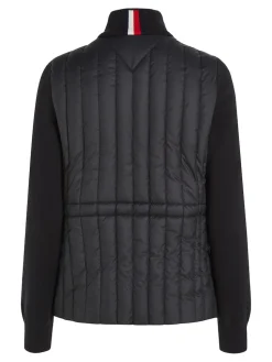 Tommy Hilfiger naisten takki, LW PADDED KNIT MIX JACKET Musta