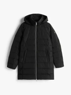 Tommy Hilfiger naisten takki MW DOWN SLIM COAT WITH, musta