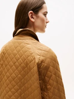 Tommy Hilfiger naisten tikkitakki, PADDED NYLON REG QUILTED COAT Kameli