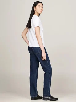 Tommy Hilfiger naisten t-paita, REG CORP LOGO C-NK SS Valkoinen