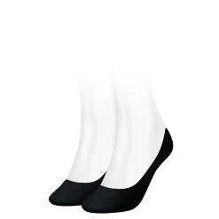 Tommy Hilfiger Naisten Varrettomat Sukat 2 Pr/pkt, Regular Footies Musta