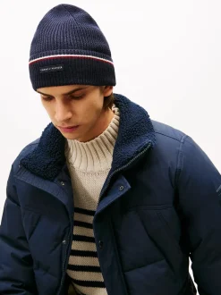 Tommy Hilfiger pipo TH RWB BEANIE, tummansininen