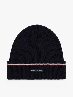 Tommy Hilfiger pipo TH RWB BEANIE, tummansininen