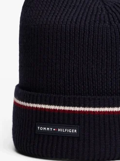Tommy Hilfiger pipo TH RWB BEANIE, tummansininen