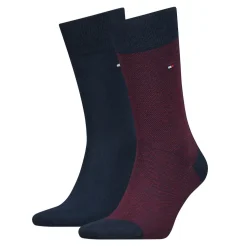 TOMMY HILFIGER SOCKS Miesten Sukat, K MEN 2-PACK SOCK BIRDEYE Punainen Kuosi
