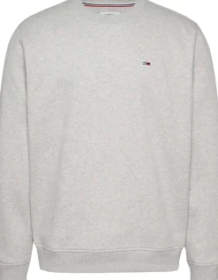 Tommy Jeans Miesten Collegepaita, REG S FLAG CREW Vaaleanharmaa Melee