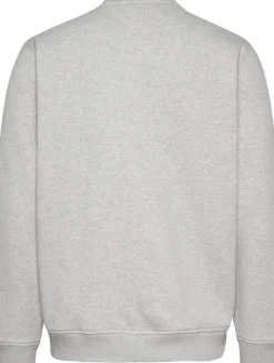 Tommy Jeans Miesten Collegepaita, REG S FLAG CREW Vaaleanharmaa Melee