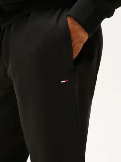 Tommy Jeans miesten collegehousut, TJM SLIM S FLAG SWEATPANT EXT Musta