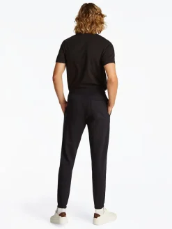 Tommy Jeans miesten collegehousut, TJM SLIM S FLAG SWEATPANT EXT Musta