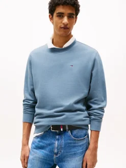 Tommy Jeans miesten collegepusero, TJM REG SFLAG CREWNECK Keskisininen