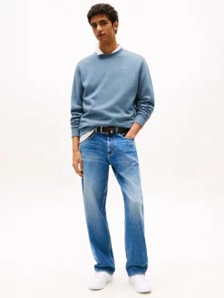 Tommy Jeans miesten collegepusero, TJM REG SFLAG CREWNECK Keskisininen