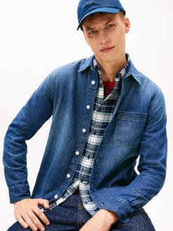 Tommy Jeans miesten farkkupaita TJM Denim Regular Fir Shirt EXT, sininen