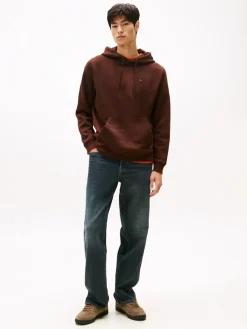 Tommy Jeans Miesten Huppari, TJM REG S FLAG HOODIE Kaakaonruskea