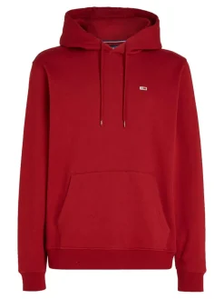 Tommy Jeans Miesten Huppari, TJM REG S FLAG HOODIE Punainen