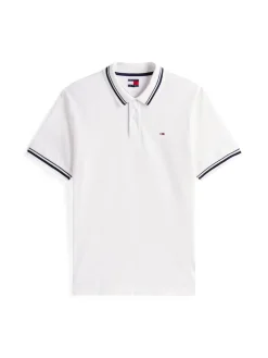 Tommy Jeans miesten pikeepaita, TJM REG TIPPED POLO Luonnonvalkoinen