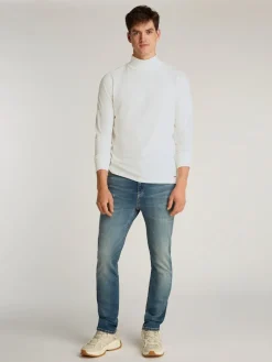 Tommy Jeans Miesten Poolopaita, TJM TURTLENECK TEE Valkoinen