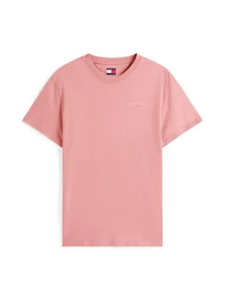 Tommy Jeans miesten t-paita, TJM SLIM LINEAR CHEAST TEE Vaaleanpunainen