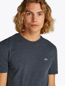Tommy Jeans Miesten T-paita, SLIM JASPE TEE Tummansininen