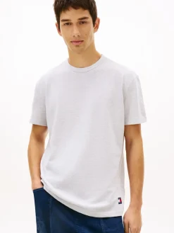 Tommy Jeans miesten t-paita TJM Reg Waffle SS Tee, harmaa