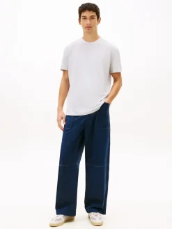 Tommy Jeans miesten t-paita TJM Reg Waffle SS Tee, harmaa