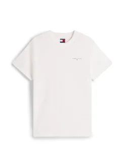 Tommy Jeans miesten t-paita, TJM SLIM LINEAR CHEAST TEE Luonnonvalkoinen