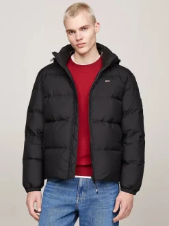 Tommy Jeans Miesten Untuvatakki, ESSENTIAL DOWN JACKET Musta