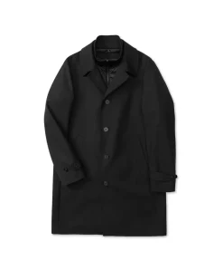 Turo miesten villakangastakki Town, musta