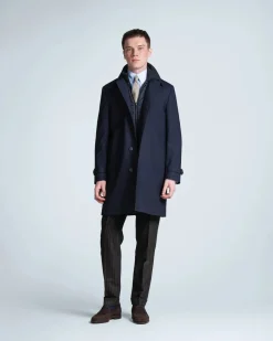 Turo miesten villakangastakki Town, tummansininen