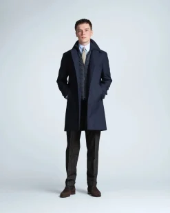 Turo miesten villakangastakki Town, tummansininen