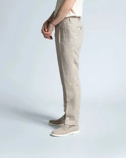Turo Tailor puvun housut, HAMPTON LINEN TROUSER Ruskea