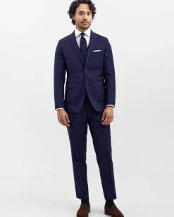 Turo Tailor Suorat Housut, Marzotto Sininen