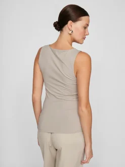 VIKENZA U-NECK S/L TANK TOP REV - NOOS Silver Gray